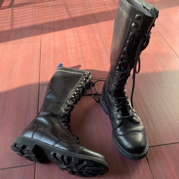 John Fluevog Zachary Lace Up Combat 